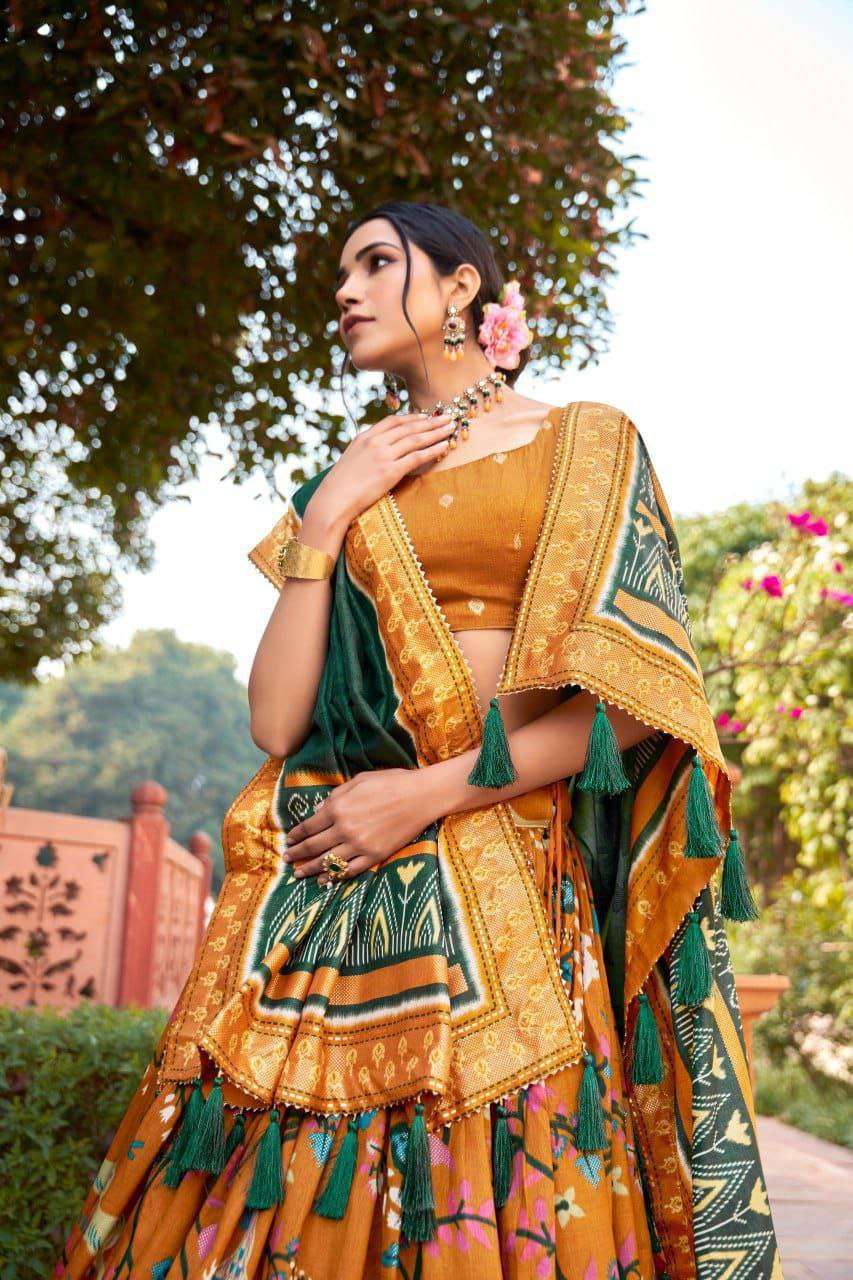 KyvoCrafts_Lehnga_Choli_Yellow_Green